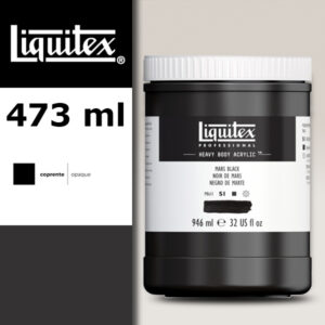 276 - Nero di Marte 946 ML Colore Acrilico Heavy Body Extra-Fine Liquitex