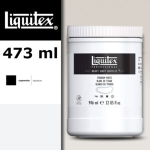 432 - Bianco di titanio 946 ML Colore Acrilico Heavy Body Extra-Fine Liquitex