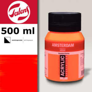 257 - Arancio Reflex Acrilico 500 ML Amsterdam Acrylic