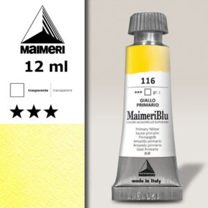 116 - Giallo Primario Colori ad  Acquerello 12 ML Maimeri Blu
