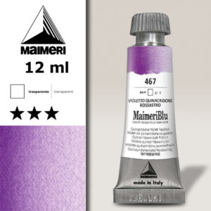 467 - Violetto Quinacridone Ross Colori ad  Acquerello 12 ML Maimeri Blu