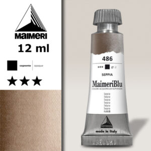 486 - Seppia Colori ad  Acquerello 12 ML Maimeri Blu