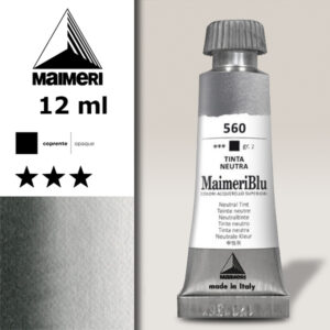 560 - Tinta Neutra Colori ad  Acquerello 12 ML Maimeri Blu