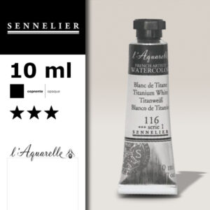S001 - 116 - Bianco di titanio 10 ML Colori Acquerello Sennelier L'Aquarelle - Extra fine