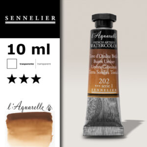 S090 - 202 - Terra d'ombra bruciata 10 ML Colori Acquerello Sennelier L'Aquarelle - Extra fine