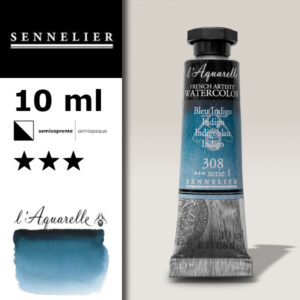 S045 - 308 - Indigo 10 ML Colori Acquerello Sennelier L'Aquarelle - Extra fine