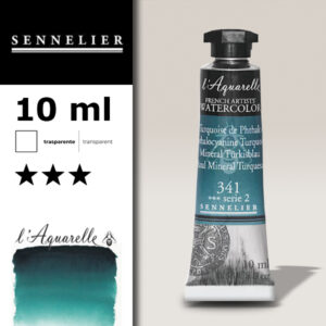 S060 - 341 - Turchese ftalo 10 ML Colori Acquerello Sennelier L'Aquarelle - Extra fine