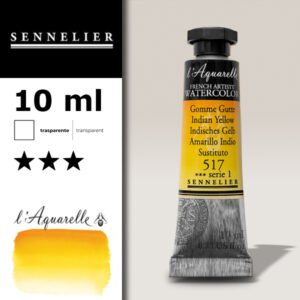 S010 - 517 - Giallo indiano 10 ML Colori Acquerello Sennelier L'Aquarelle - Extra fine