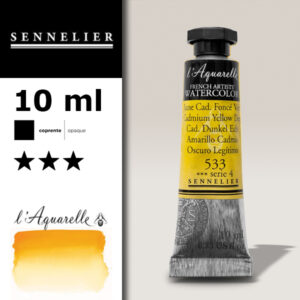 S015 - 533 - Giallo di cadmio scuro 10 ML Colori Acquerello Sennelier L'Aquarelle - Extra fine