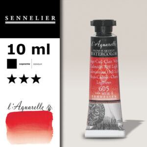 S025 - 605 - Rosso di cadmio chiaro 10 ML Colori Acquerello Sennelier L'Aquarelle - Extra fine