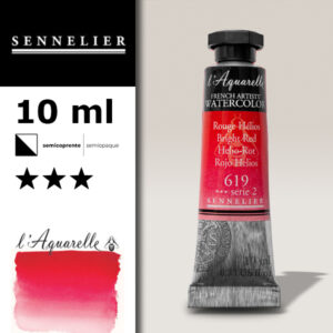 S024 - 619 - Rosso elio 10 ML Colori Acquerello Sennelier L'Aquarelle - Extra fine