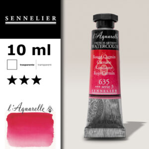 S032 - 635 - Rosso carminio 10 ML Colori Acquerello Sennelier L'Aquarelle - Extra fine