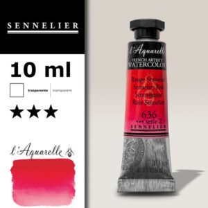S026 - 636 - Rosso Sennelier 10 ML Colori Acquerello Sennelier L'Aquarelle - Extra fine