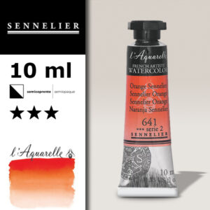 S019 - 641 - Arancio Sennelier 10 ML Colori Acquerello Sennelier L'Aquarelle - Extra fine