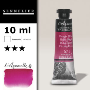 S041 - 671 - Porpora elio 10 ML Colori Acquerello Sennelier L'Aquarelle - Extra fine