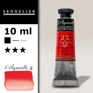 S021 - 675 - Vermiglione francese 10 ML Colori Acquerello Sennelier L'Aquarelle - Extra fine