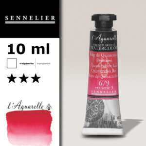 S034 - 679 - Rosso di quinacridone 10 ML Colori Acquerello Sennelier L'Aquarelle - Extra fine