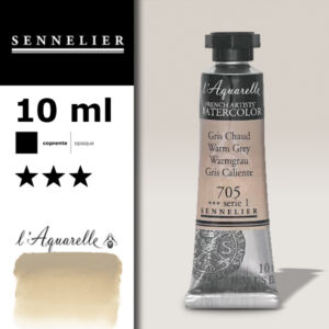 S092 - 705 - Grigio caldo 10 ML Colori Acquerello Sennelier L'Aquarelle - Extra fine
