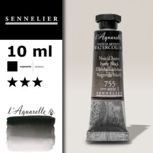 S097 - 755 - Nero avorio 10 ML Colori Acquerello Sennelier L'Aquarelle - Extra fine