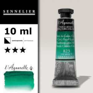 S066 - 823 - Verde di cadmio chiaro 10 ML Colori Acquerello Sennelier L'Aquarelle - Extra fine