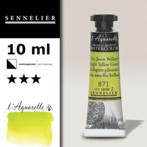 S073 - 871 - Verde giallo brillante 10 ML Colori Acquerello Sennelier L'Aquarelle - Extra fine