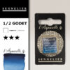 S046 - 395 - Blu indantrene Colori Acquerello Extra Fine L'Aquarelle 1/2 Godet Sennelier