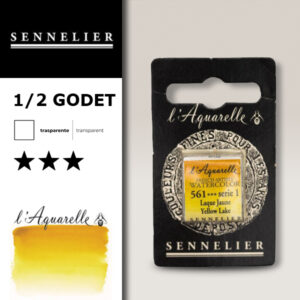 S011 - 561 - Lacca gialla Colori Acquerello Extra Fine L'Aquarelle 1/2 Godet Sennelier