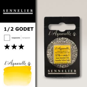 S009 - 578 - Giallo Sennelier chiaro Colori Acquerello Extra Fine L'Aquarelle 1/2 Godet Sennelier