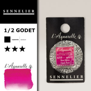 S036 - 659 - Rosa opera Colori Acquerello Extra Fine L'Aquarelle 1/2 Godet Sennelier