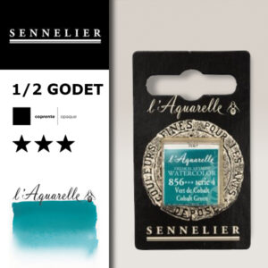 S059 - 856 - Verde di cobalto Colori Acquerello Extra Fine L'Aquarelle 1/2 Godet Sennelier