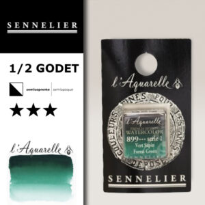 S061 - 899 - Verde abete Colori Acquerello Extra Fine L'Aquarelle 1/2 Godet Sennelier
