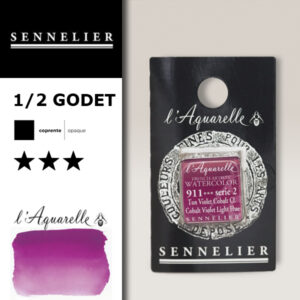 S037 - 911 - Violetto di cobalto chiaro (imit.) Colori Acquerello Extra Fine L'Aquarelle 1/2 Godet Sennelier