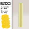BX000 - 103 - Giallo Limone 3 Pastello Secco L67mm x D13mm BLOCKX
