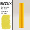 BX000 - 112 - Giallo 2 Pastello Secco L67mm x D13mm BLOCKX