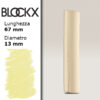BX000 - 115 - Giallo 5 Pastello Secco L67mm x D13mm BLOCKX