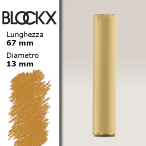 BX000 - 143 - Giallo Ocra 3 Pastello Secco L67mm x D13mm BLOCKX