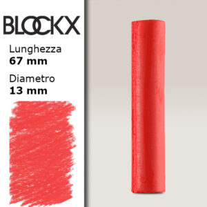 BX000 - 222 - Rosso 1 Pastello Secco L67mm x D13mm BLOCKX