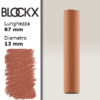 BX000 - 402 - Terra di Siena Naturale 2 Pastello Secco L67mm x D13mm BLOCKX