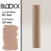 BX000 - 433 - Ambra Bruciata 3 Pastello Secco L67mm x D13mm BLOCKX