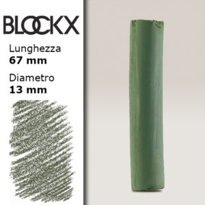 BX000 - 651 - Verde Cromo 1 Pastello Secco L67mm x D13mm BLOCKX