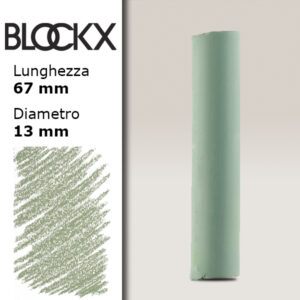 BX000 - 654 - Verde Cromo 4 Pastello Secco L67mm x D13mm BLOCKX