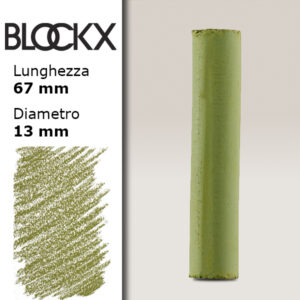 BX000 - 662 - Verde Oliva 2 Pastello Secco L67mm x D13mm BLOCKX
