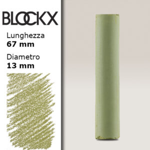 BX000 - 663 - Verde Oliva 3 Pastello Secco L67mm x D13mm BLOCKX
