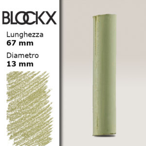 BX000 - 664 - Verde Oliva 4 Pastello Secco L67mm x D13mm BLOCKX