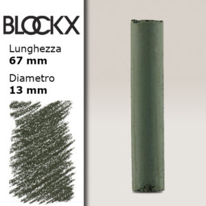 BX000 - 731 - Grigio Verde 1 Pastello Secco L67mm x D13mm BLOCKX