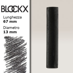 BX000 - 752 - Nero di Marte 2 Pastello Secco L67mm x D13mm BLOCKX