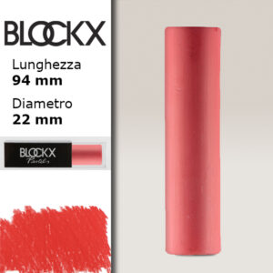 BX000 - 221 - Rosso 1 Maxi Pastello Secco L94 x D22mm BLOCKX