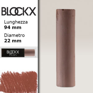 BX000 - 421 - Terra di Siena Bruciata 1 Maxi Pastello Secco L94 x D22mm BLOCKX