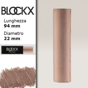 BX000 - 432 - Ambra Bruciata 2 Maxi Pastello Secco L94 x D22mm BLOCKX