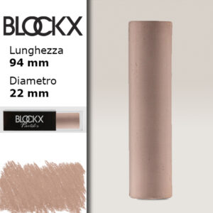 BX000 - 433 - Ambra Bruciata 3 Maxi Pastello Secco L94 x D22mm BLOCKX